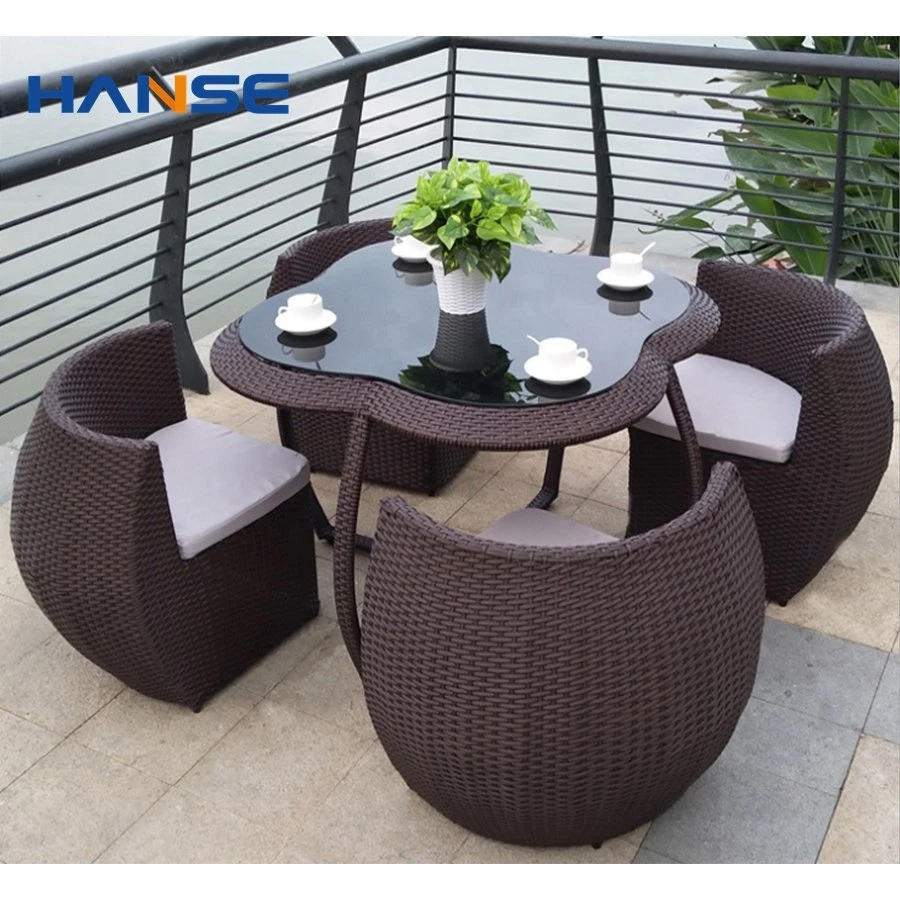 BBQ Dinner Set Aluminium Stühle und Tische Outdoor Aluminium Outdoor Tisch- und Stuhlset