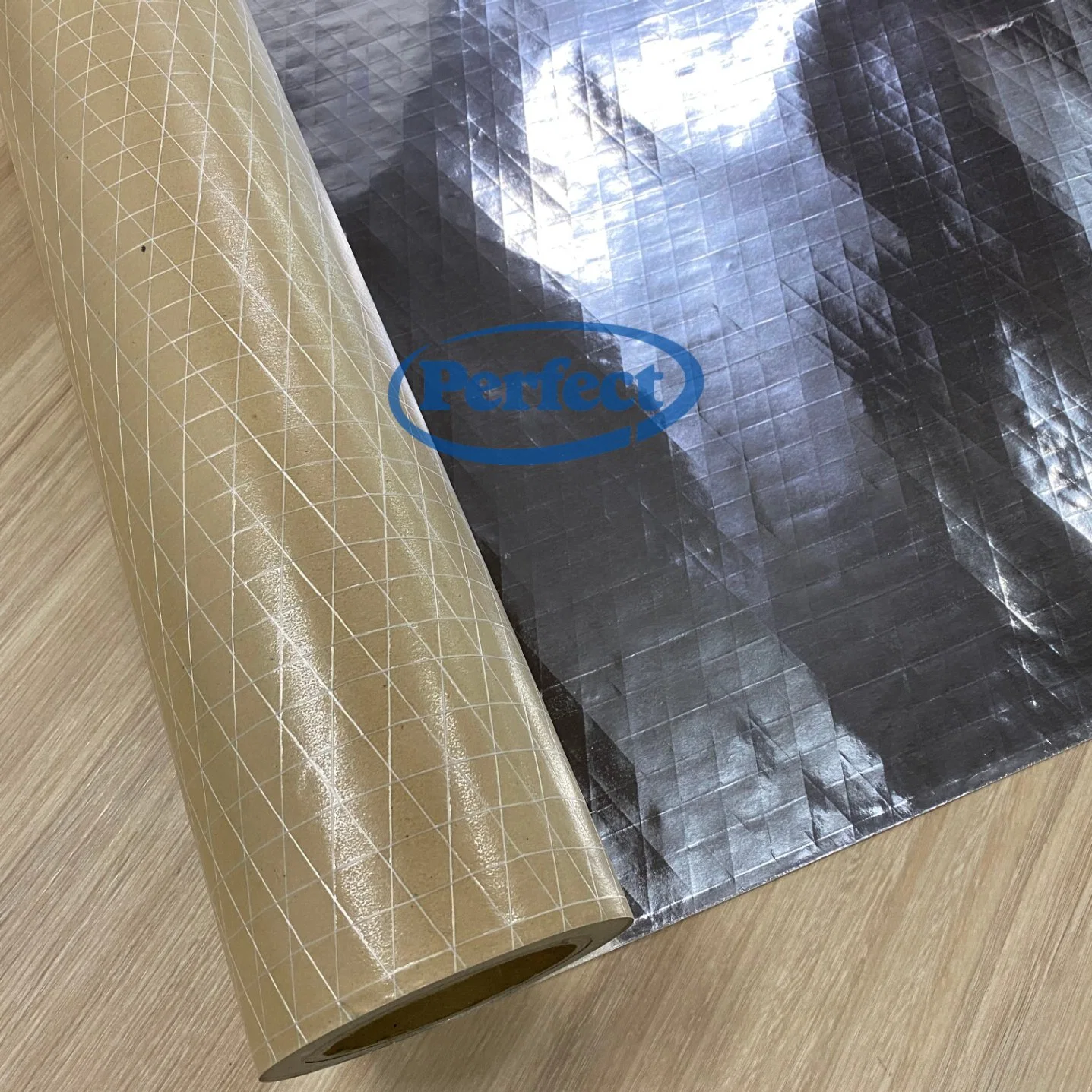 Heat Sealing Aluminium Foil Reinforced Scrim Kraft Paper PE Coated