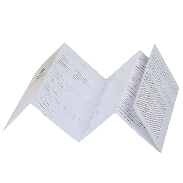 Wholesale High Quality Customized Folding Paper User Manual Instructions Printing