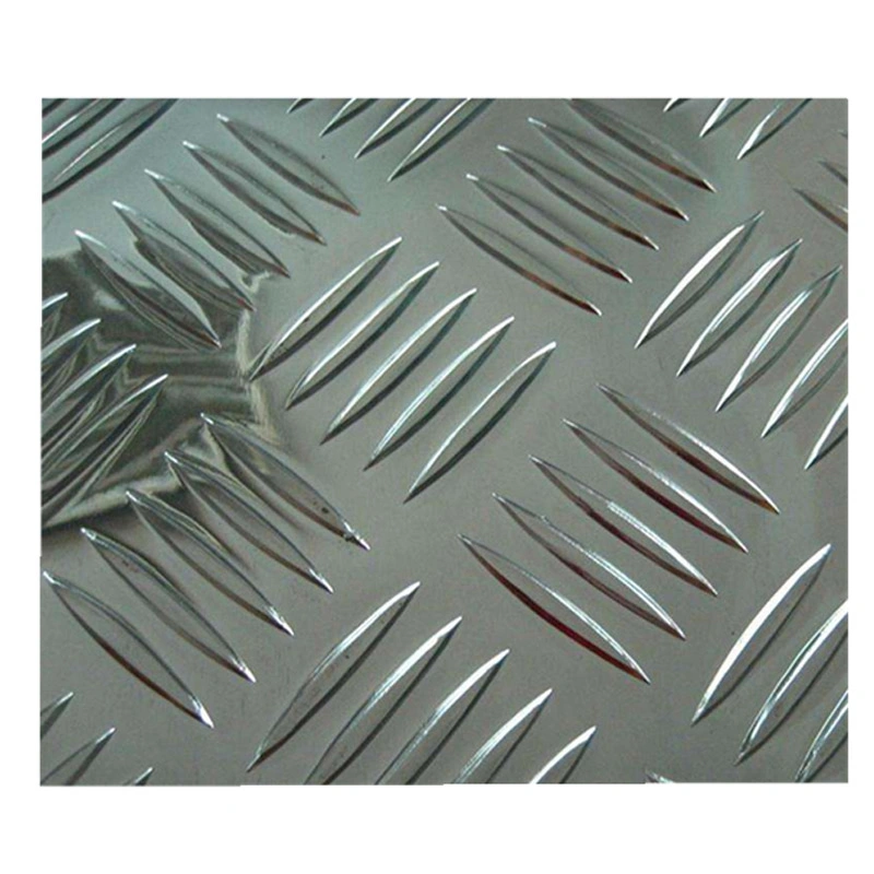 China Manufacturer Five Bars Tear Drop Alloy Embossed Checker Tread Sheet Kitchen Utensils 3003 3004 1050 1060 6061 5052 Aluminium Checkered Aluminum Sheet