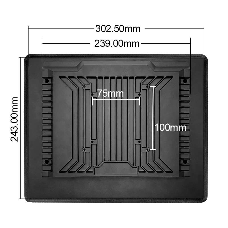 12.1 Inch True Flat Industrial Touch Screen IP65 Waterproof Industrial Mini Computer with VGA/HD-Mi/USB