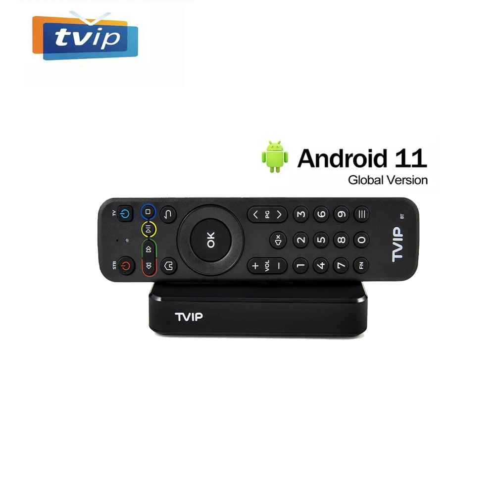 Tvip 706 2g 8g 4K avec TV IP S-Box double WiFi Téléviseur multimédia IPTV Streamer 4K HEVC HD Tvip705 Android 11 Box Suède Italie arabe