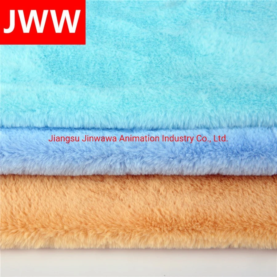 100% Polyester High Quality Soft Faux Rabbit Fur Fabric