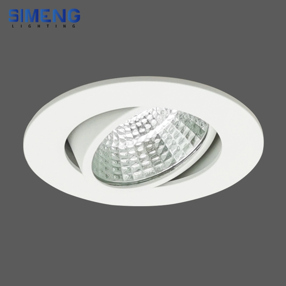 Lampe encastrée ronde moderne en aluminium avec LED intérieure GU10 MR16 E27 Downlight.