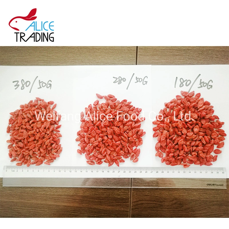 Long Shape and Sweet Taste Health Food Produced From China Dried Goji Berry