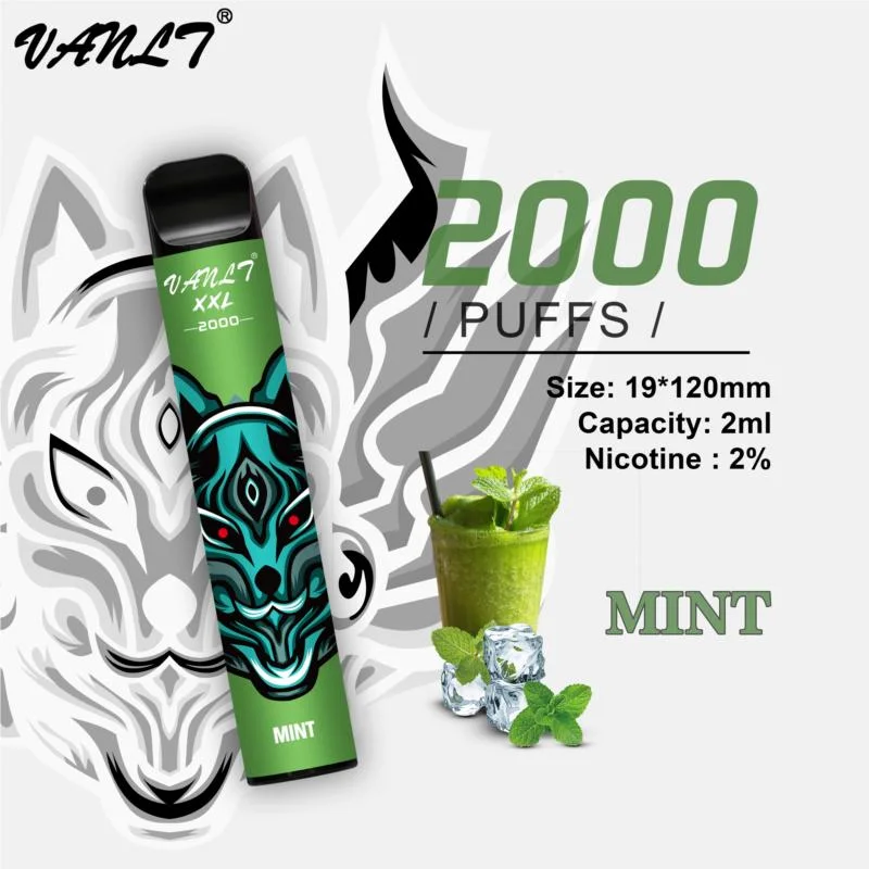 Factory No Tobacco Ecig 2000 Puffs Vanlt XXL Disposable/Chargeable Vape