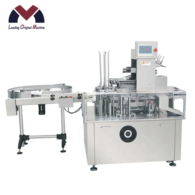 Lom Manufacture Sanitary Napkin Packing Customized Logo Cartoning Machine