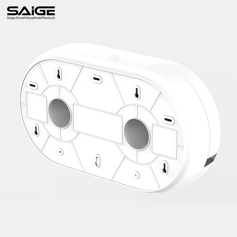 Saige High quality/High cost performance  ABS Plastic Wall Mounted Toilet Double Paper Towel Holder