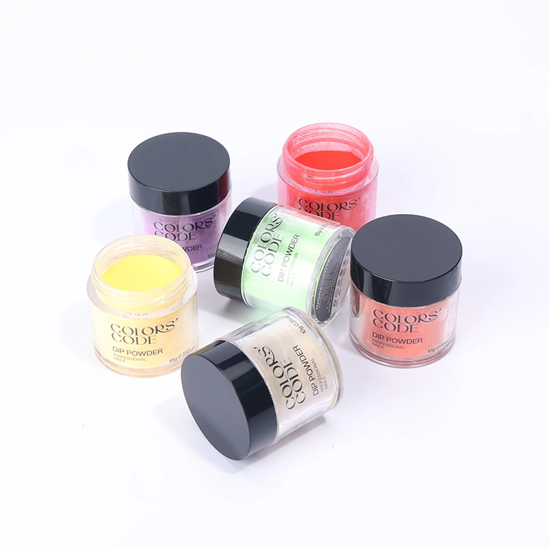 Vente en gros couleurs OEM logo privé Nail acrylique poudre vendeurs acrylique Poudre pour poudre de pigment DIP