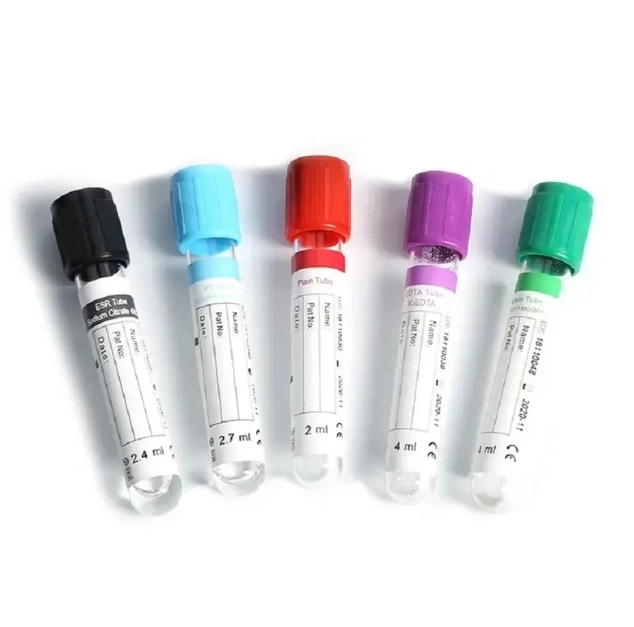 Different Types of Vacutainers Vacuum Blood Collection Tube Blood Collecting Tube