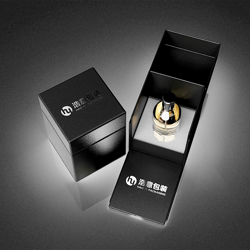 Leather Luxury Perfume Gift Box with Custom Printed Logo Cardboard Paper Box for Perfume Packaging Promotion Gift Box Perfume Box
