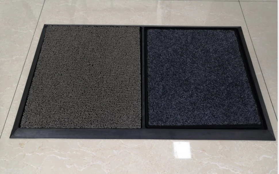 Non Slip Sanitizing Foot Bath Disinfectant Door Mat with Rubber Tray 45X75cm