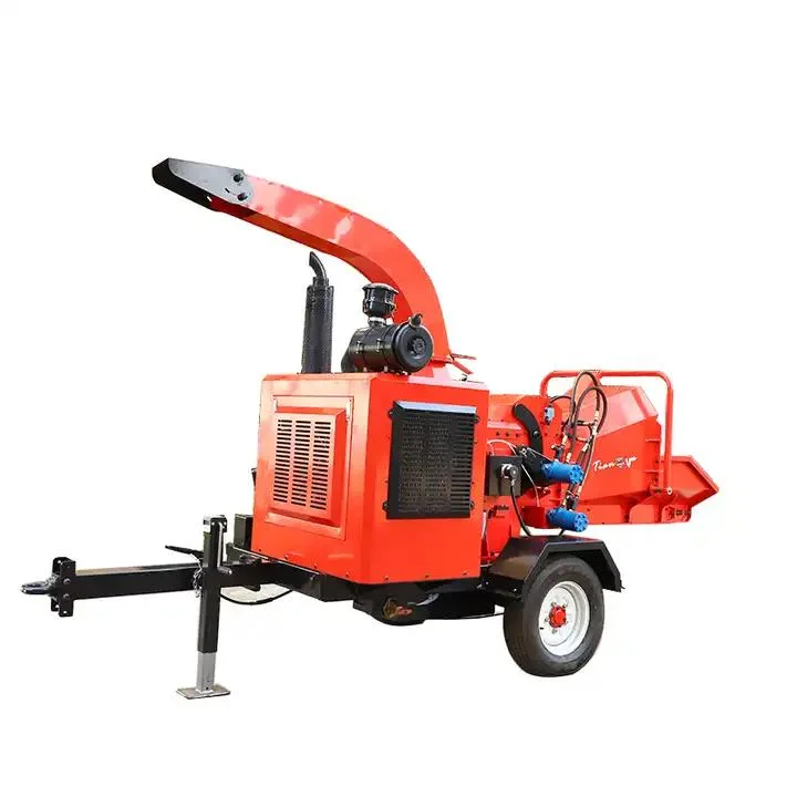 Garden Use Wood Milling Cutting Log Branches Small Petrol Wood Chipper Machine