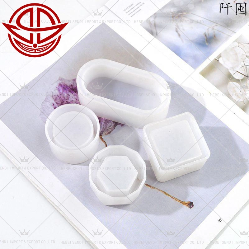 Cheap Factory Price Rectangle Storage Box Silicone Mold Small Jewelry Storage Epoxy Resin Mold