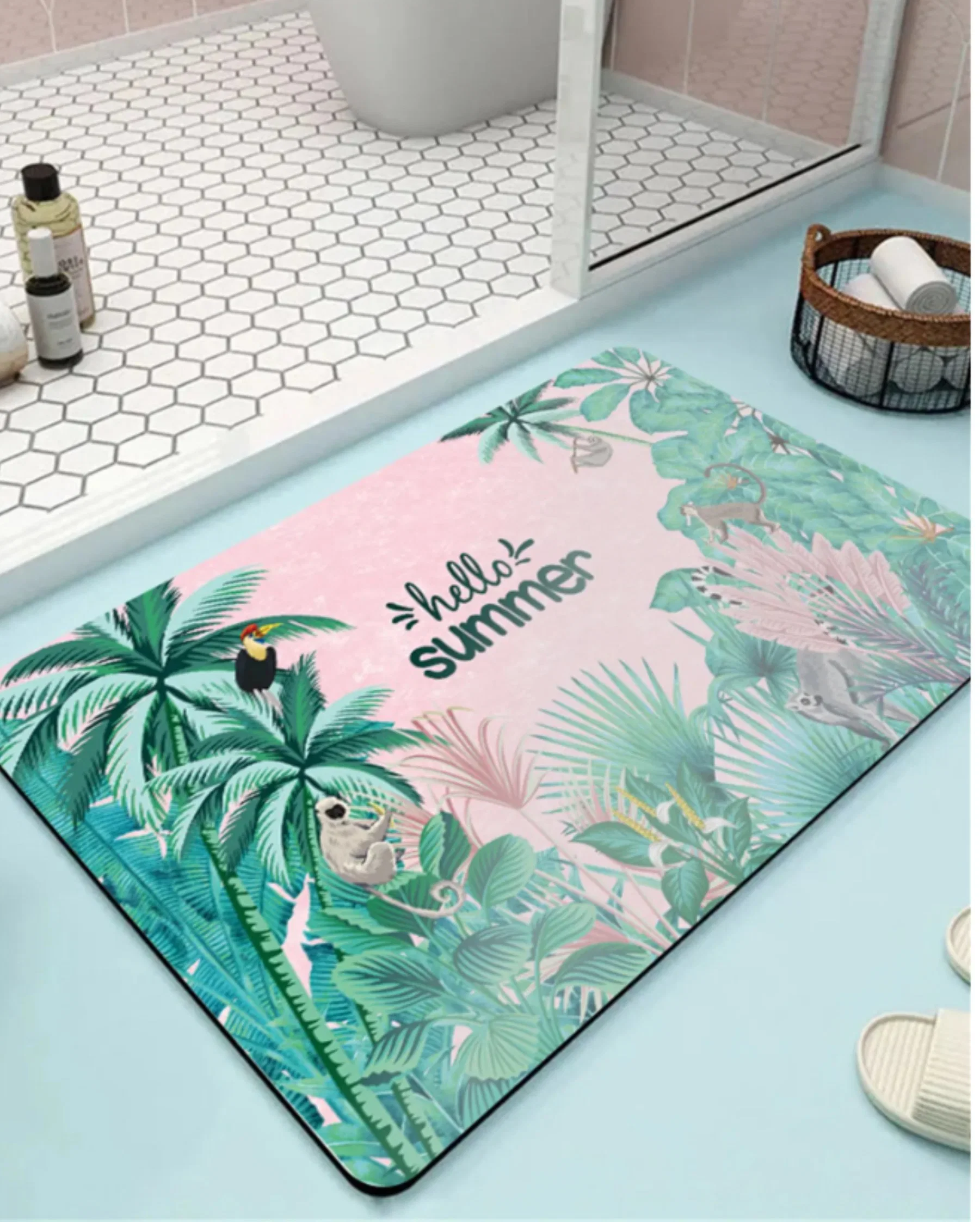 Fast Water Drying Diatom Foot Pad Bathroom Floor Diatomite Stone Diatomaceous Earth Bath Mat