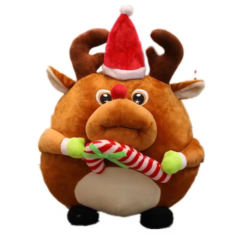 Santa Claus Doll Student Hand Warmer Cover Pillow Can Meddle Elk Plush Toy Christmas Gift Wholesale/Supplier