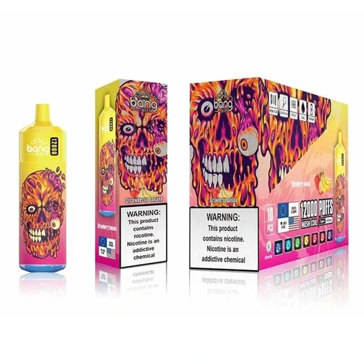 Venda por grosso de venda quente Bang Box 12000 Puff Vape descartáveis de feltro e cigarro 650mAh recarregável 25ml cheio Carrinhos Bang Rei 12K Baforadas Randm Vapers de tornado