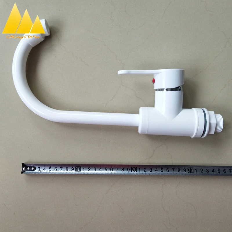 Deck Mounted POM Plastic Kitchen Faucet for Cold and Hot Water Mixer