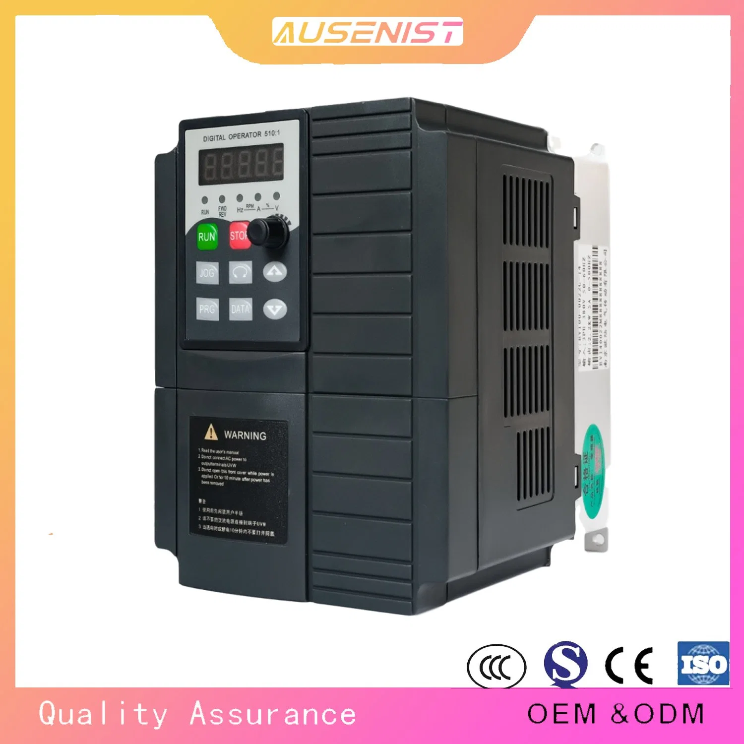 Low-Cost Wholesale/Supplier Ausenist Mini VFD VSD Waterproof Frequency Inverter AC Drive0.75kw 1.5kw 2.2kw 3kw 3.7kw 4kw 5.5kw 7.5kw 3pH 50Hz 6