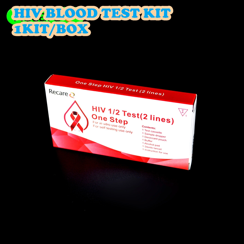 Kit de teste para HIV preço por grosso Kit de teste rápido para HIV Teste rápido de um passo de alta sensibilidade para o VIH