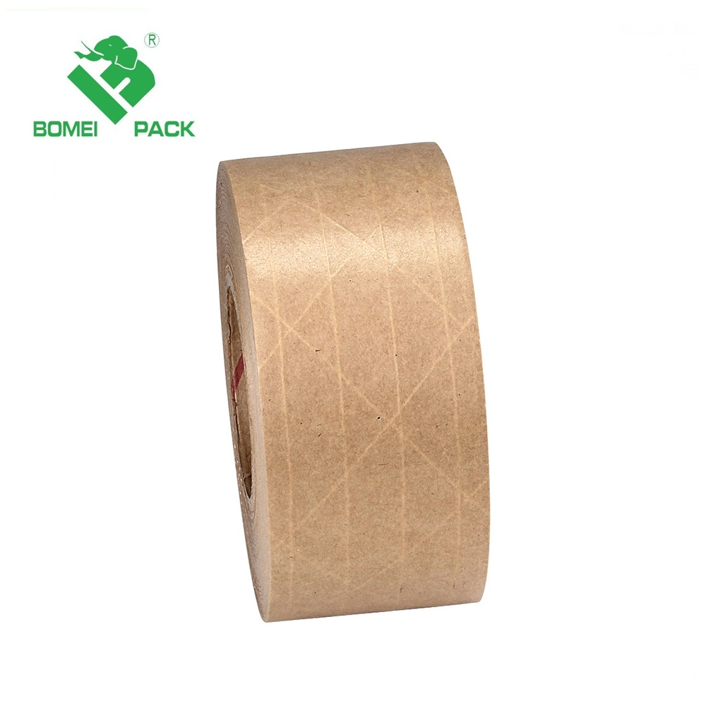 Fiber Water Activated Reinforced Gummed Kraft Paper for Packing