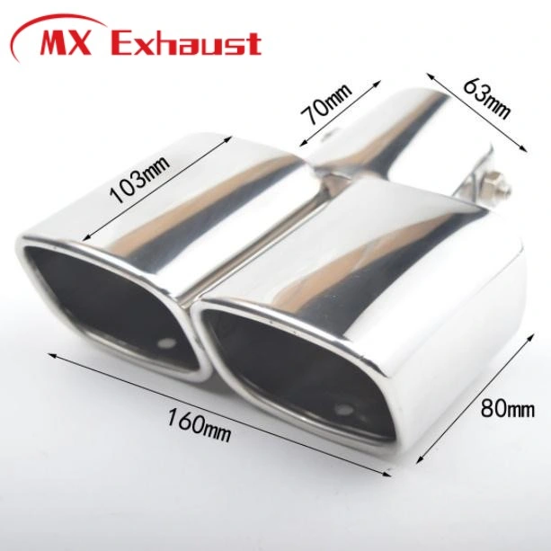 High Temperature Resistant Painted Exhaust Tips Titanium Customize Car Muffler Exhaust Tips Pipes