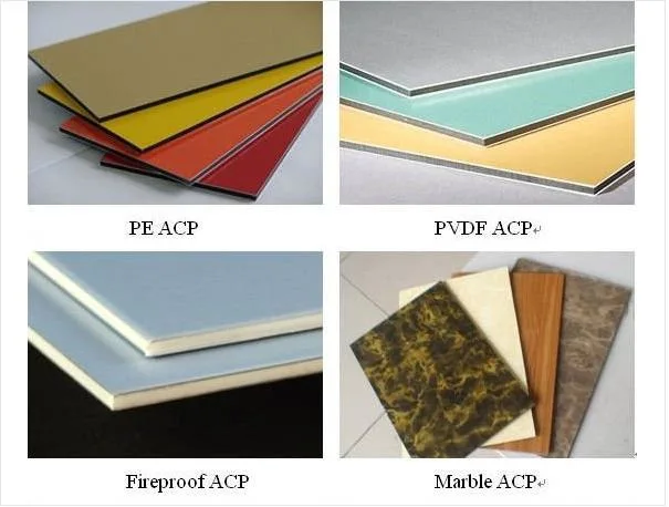 PVDF /PE Coating Panel Aluminum Corrugated Panel Decorated Material Acm