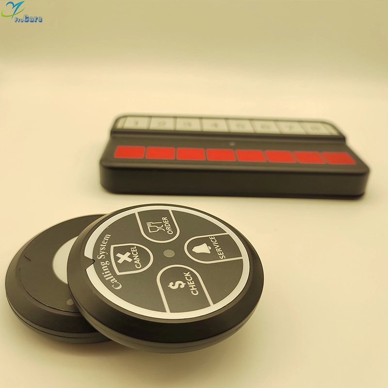 Panic-Taste Customized Frequenz Restaurant Buzzer Tisch Anruftaste für Kellner