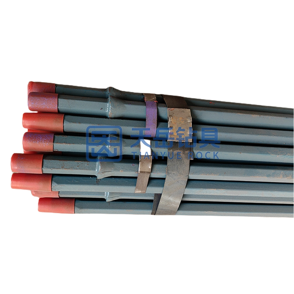 Hex22mm Taper7/11/12 Rock Tapered Drill Rod Blast Hole Drilling Tapered Rod