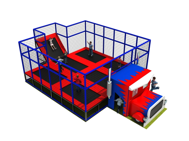 New Design Colorful Trampoline Park, Cheap Outdoor Trampoline for Sale