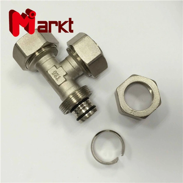 1/2 Brass Pex Fittings Tee Pipe Fitting Brass Screw Fitting