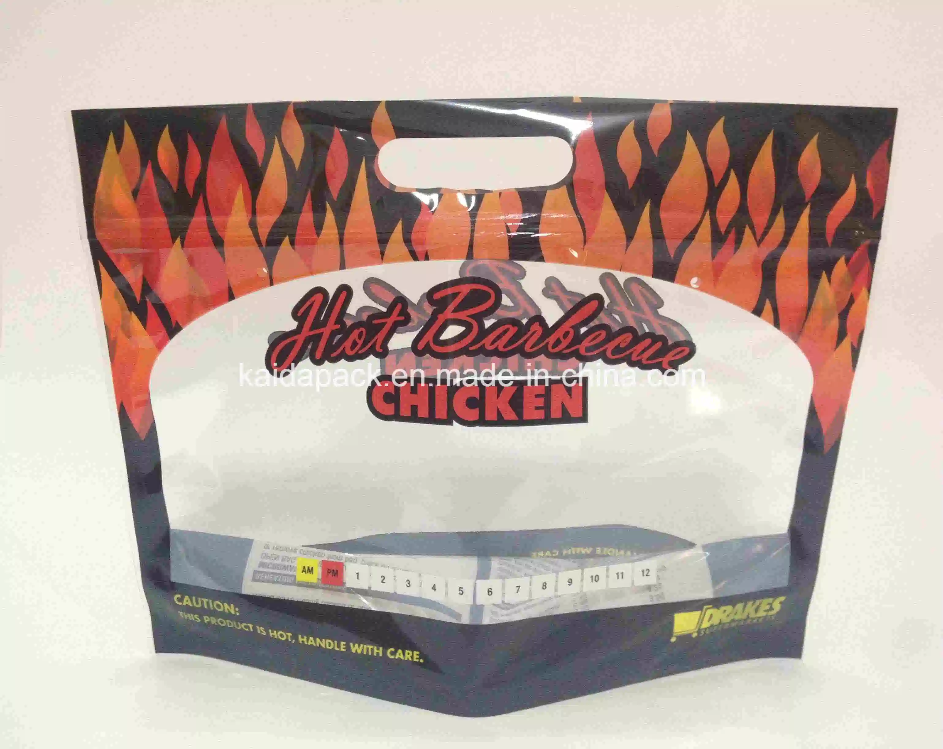 Anti Fog Microwaveable Stand up Roast Chicken Zipper Bag