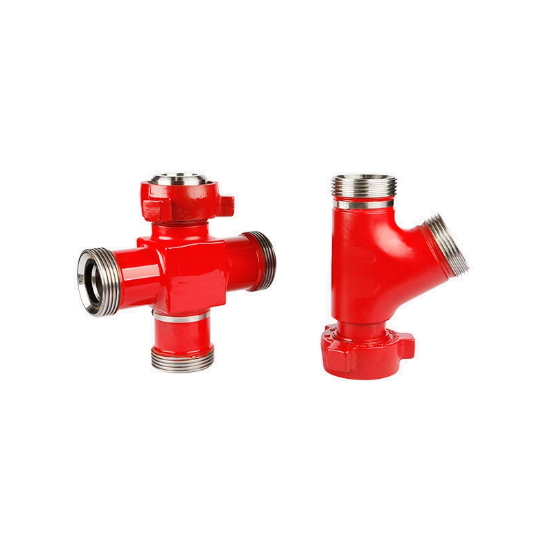 API 6A Flowline Manifold Integral Pipe Fittings 3-Way Cross-Over Joints