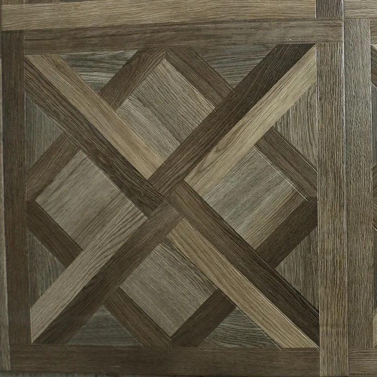 Luxury Parquet Floor Tiles Wood Floor with Marble Floor Decoration