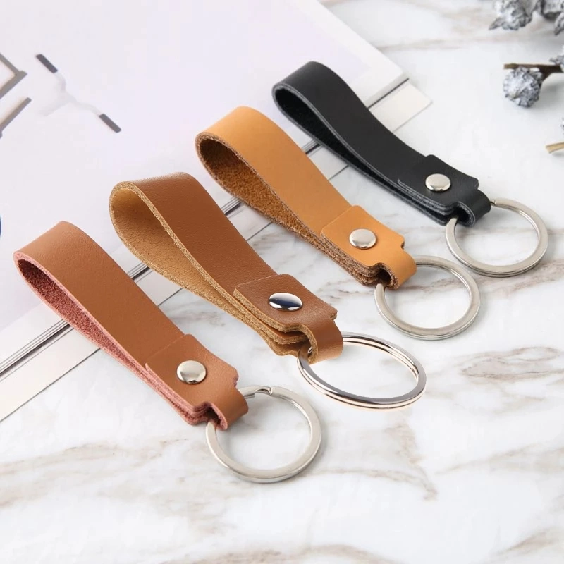 Hot Selling 3D Souvenir Gift Self Defense Custom Logo Luxury Car Accessories Customized Design Leather Keychain for Sale