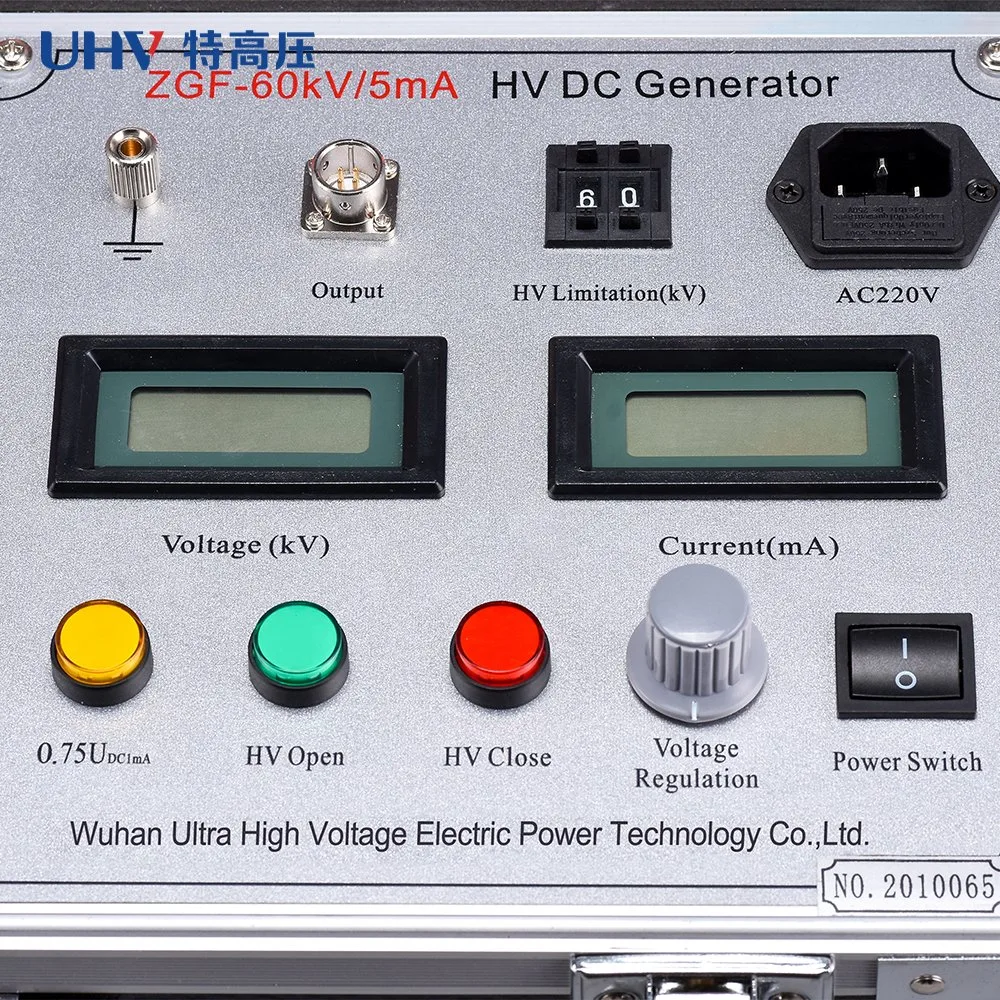 Zgf 120kv 5mA Leakage Current Test DC Hipot High Voltage Generator DC Hipot Tester