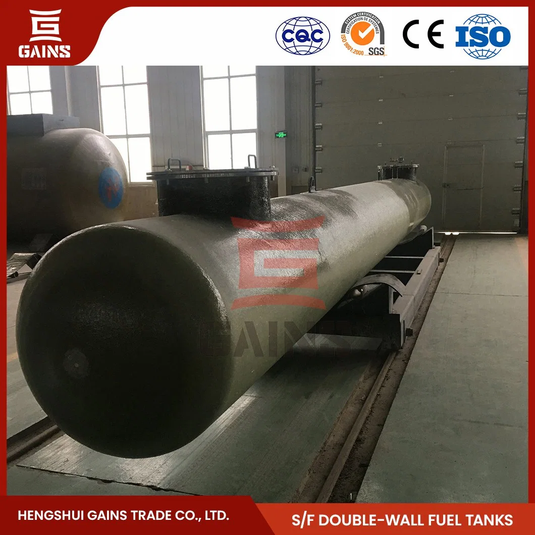 Gains Double Wall Fiberglass Oil Tank Wholesale/Supplierr China Fuel Storage Underground Tank