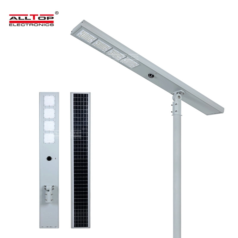 Alltop IP65 Outdoor Watershaproof Road Lighting SMD Integrated 60W Candeeiro de rua LED Solar de 120 W 180 W 240 W, tudo num só Iluminação de rua LED solar