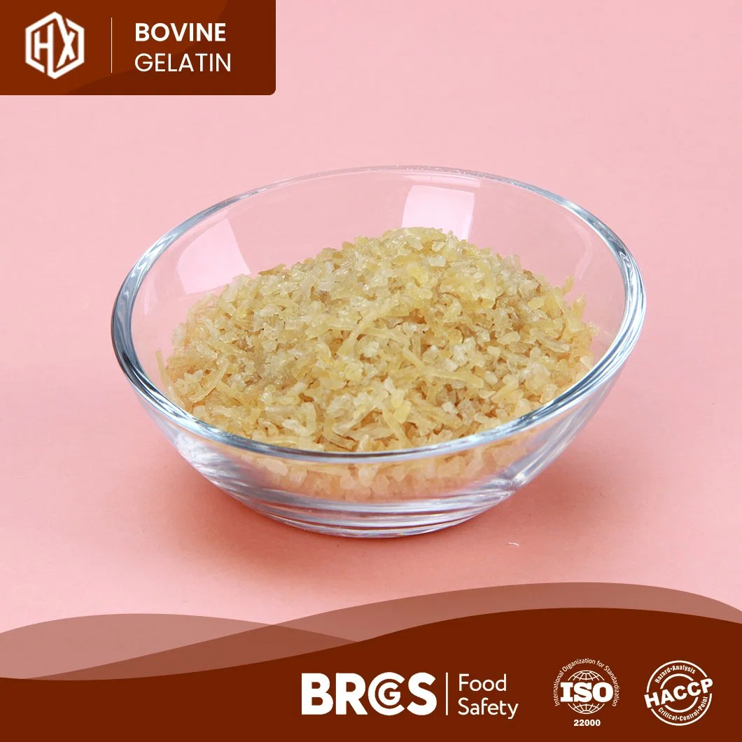 Haoxiang piel bovina de alta calidad Gelatina polvo 220 Bloom Precio barato piel bovina Gelatina China Fabricantes Alimentos de alta pureza bovino Piel Gelatina