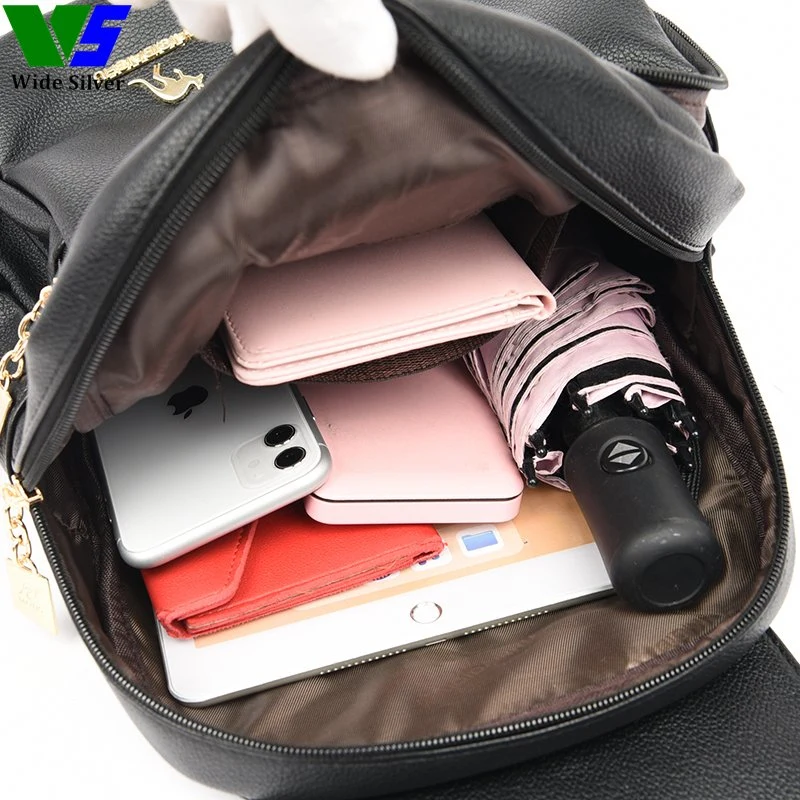 Wide Silver Tas Ransel Wanita Baby Rucksack Bags Handbag Waterproof Backpack
