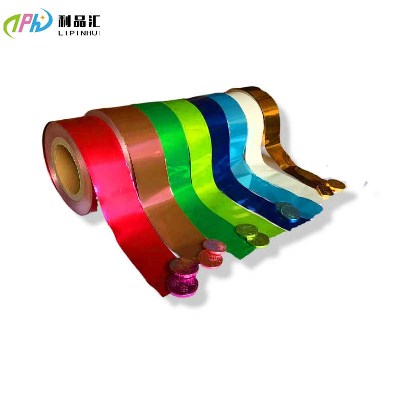 Food Wrapping Thickness 50micron Gold Coin Chocolate Aluminum Foil Roll Coated Greaseproof Paper