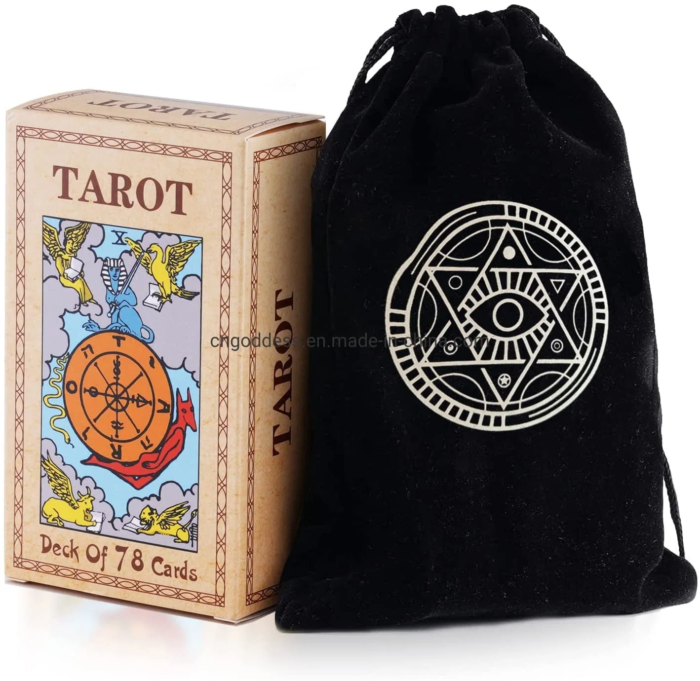 Tarot tarjetas de tamaño personalizado con un alto brillo