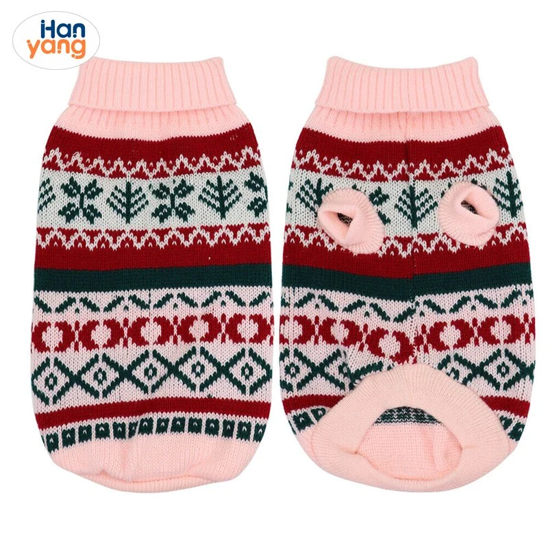 Hanyang Dog Christmas Sweater Knitted Small Medium Pet Puppy Clothes Winter Coat Apparel
