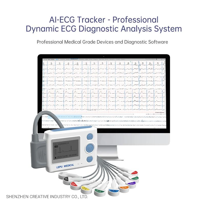 Lepu Medical Equipment ECG for Heart Electrocardiogram 3 Leads Wtih Cadioscan 12. Software