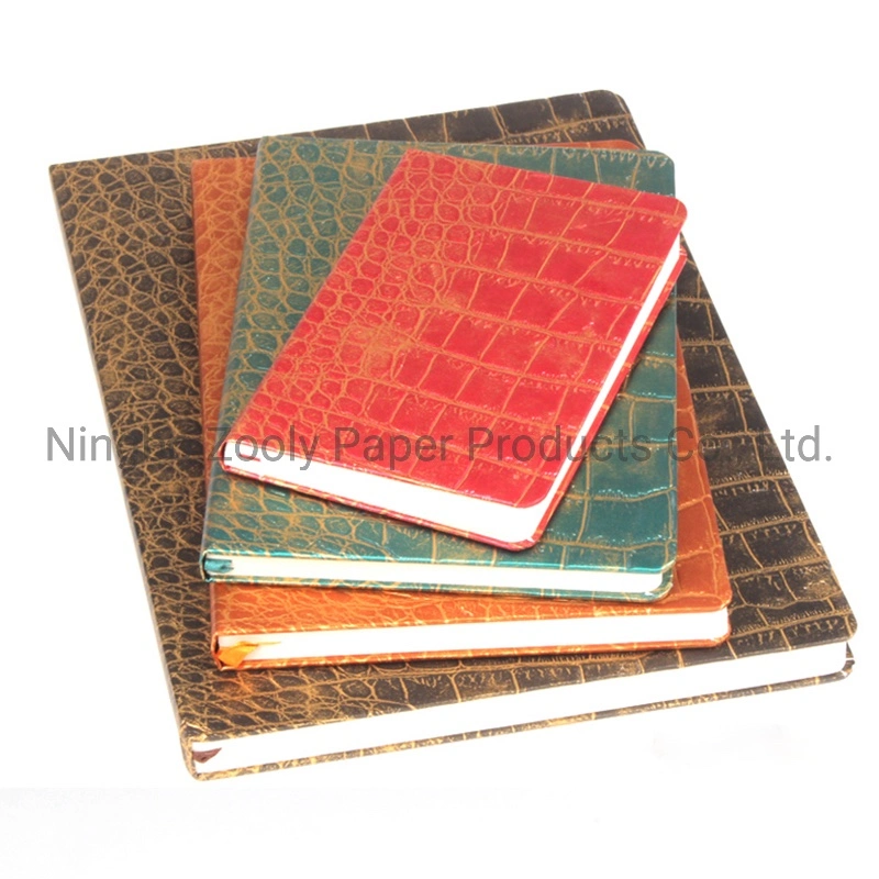 Luxo padrão PU Leather Office Planner Notebooks diário