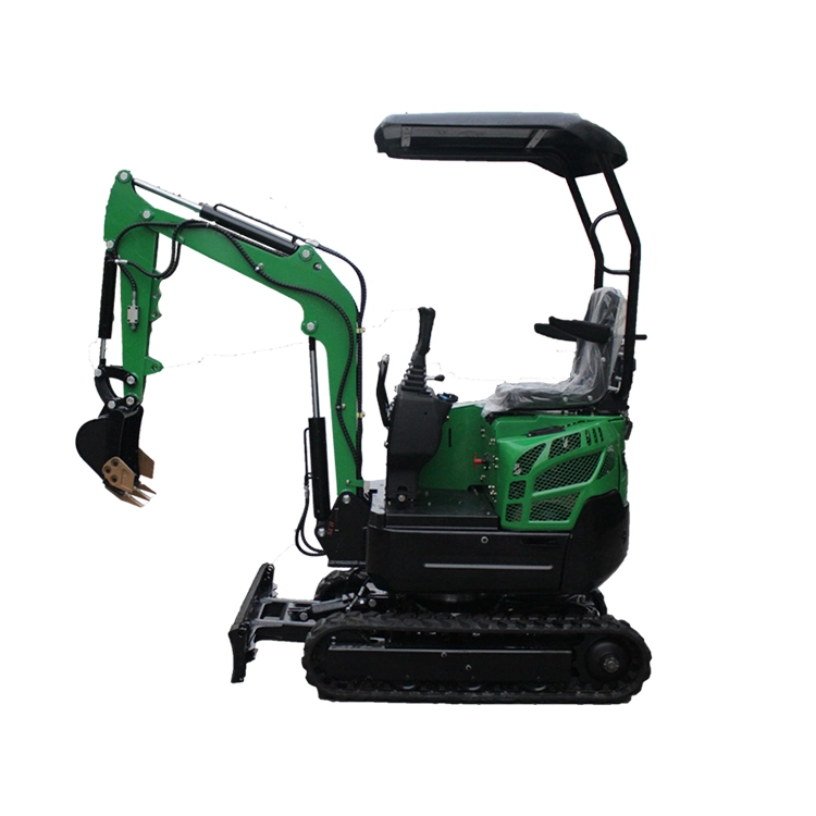 Hydraulic Pilot 1.7t Mini Excavator 1.8 10FT Dig Depth 1.5 Ton Excavator with Swing Boom