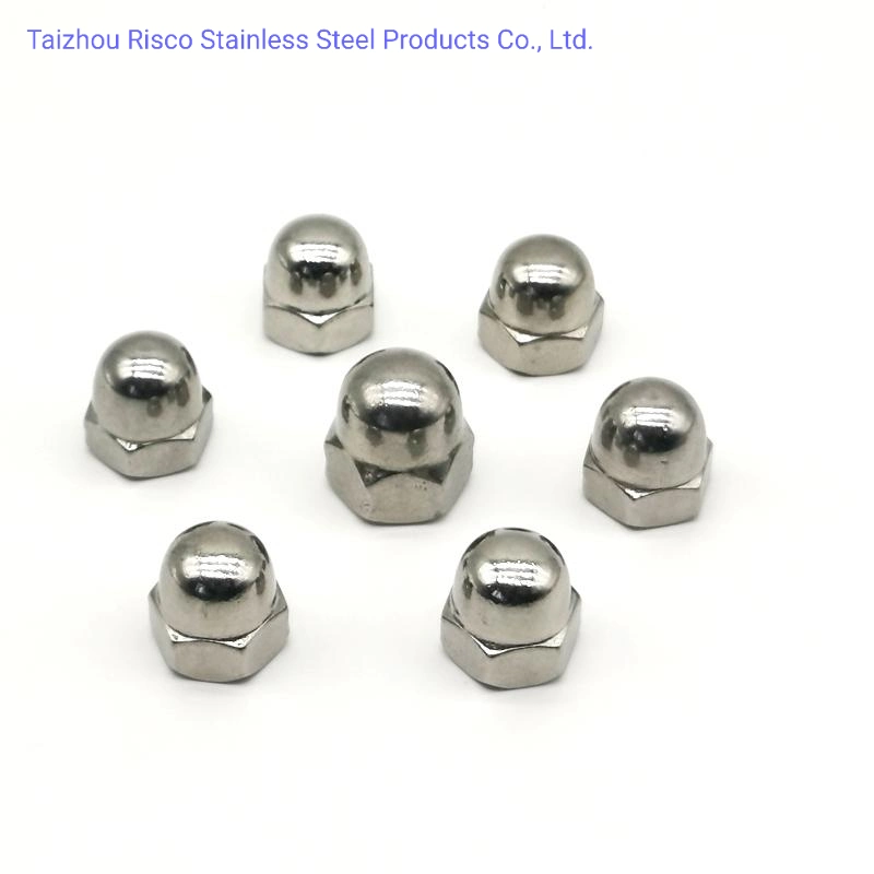 A2-70 A4-70/80 SS304/316 Chinese Manufacturer Fastener Cap Nut