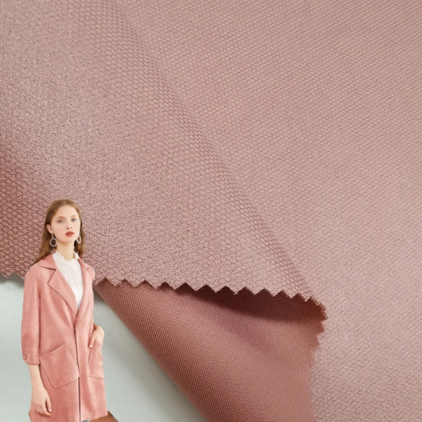 China Programável Têxteis Um Lado Suede Polyester esticar tecido tricô para roupa/sofá/Calçados 94%6 poliéster%Spandex Micro Sintético Suede estofos de tecido Sofá