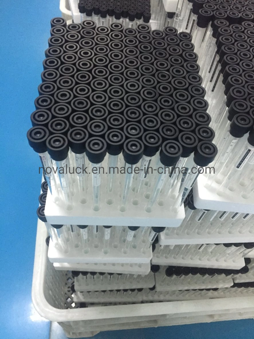 Disposable Medical Black Cap ESR Tube Blood Collection Tube Manufacturing