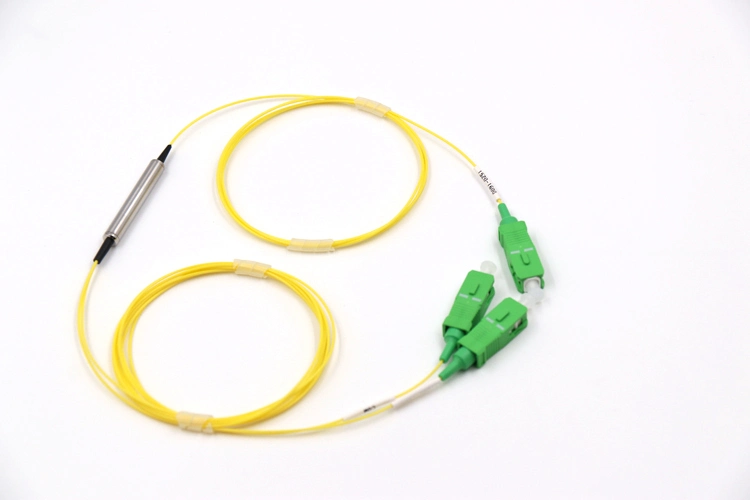 1CH 0.9mm Optical Fiber Cable Steel Tube Optical DWDM with Sc/APC Fiber Optic Connector